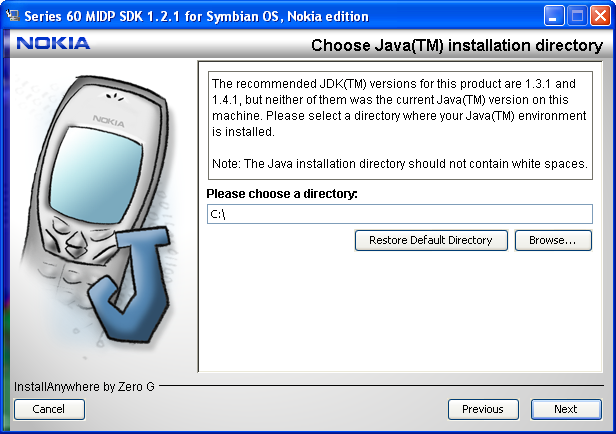 J2ME SDK Installation 6